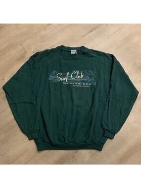 Vintage 90s Surf Club North Myrtle Beach NC Sweatshirt Men's Large L Crewneck